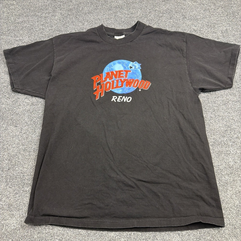 Vintage 90s Planet Hollywood Reno Las Vegas Classic Logo VTG Shirt Mens Size XL